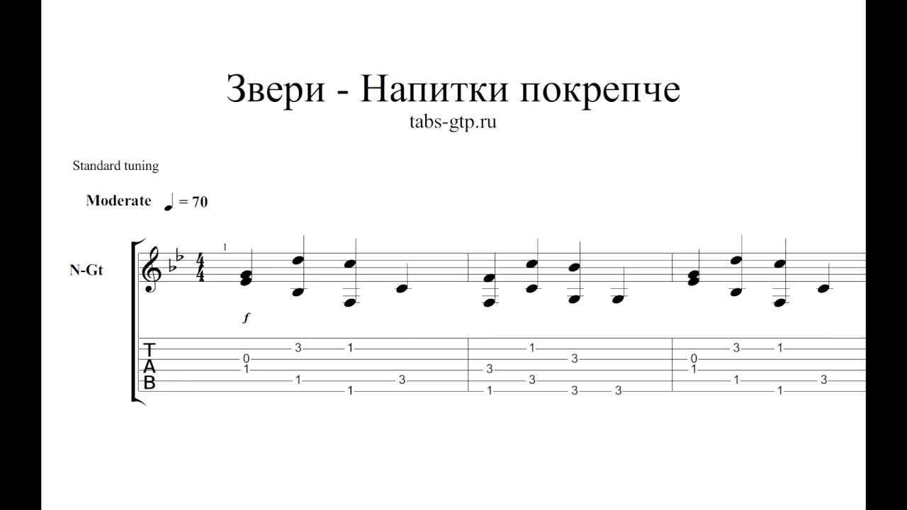 Звери - «дожди-пистолеты» аккорды и разбор на гитаре