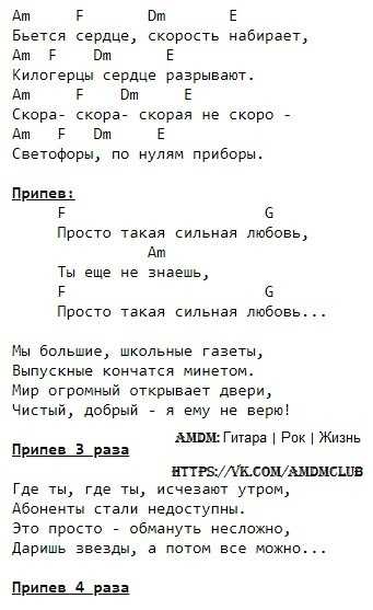 Легкие песни на гитаре для начинающих. аккорды