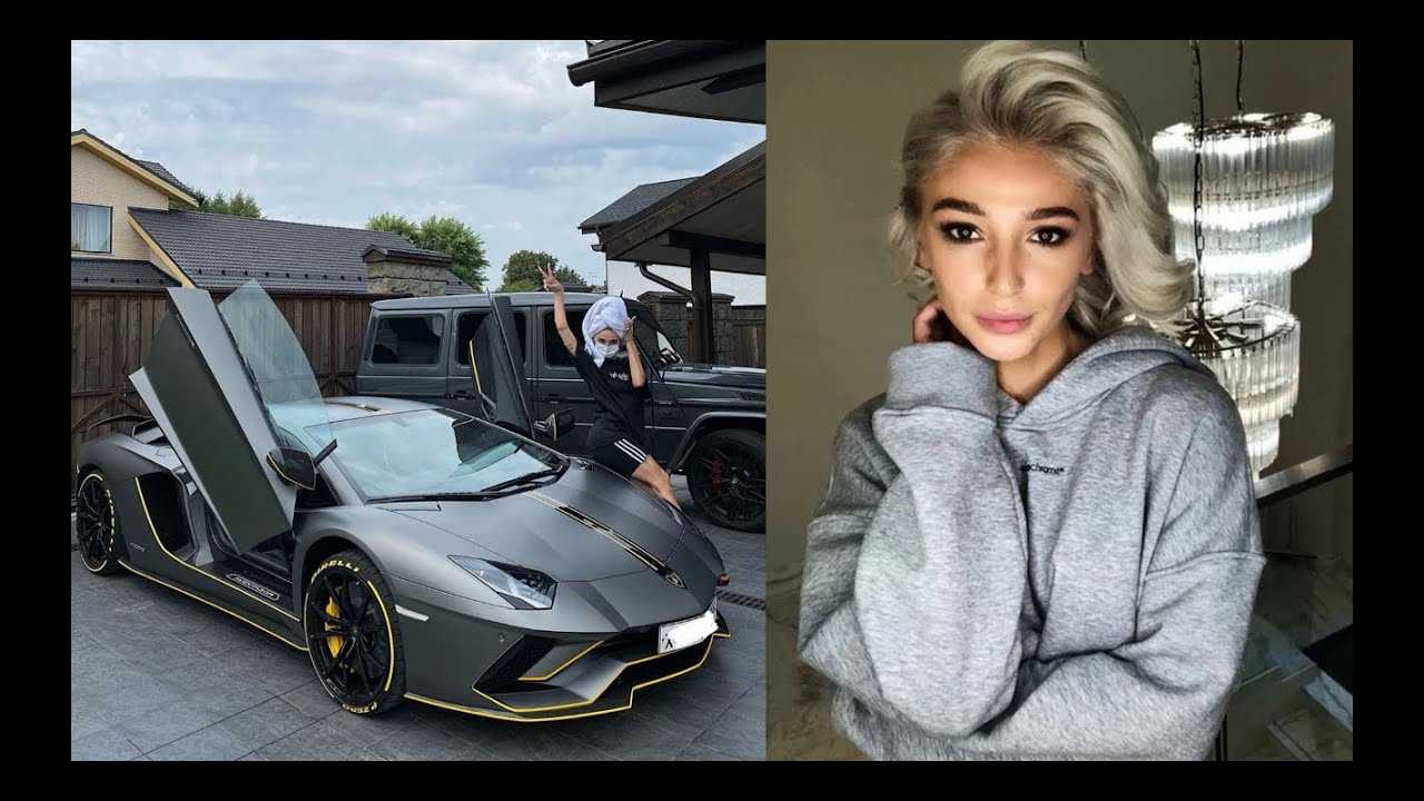 Мы сбились со счета дорогих машин в автопарке Насти Ивлеевой: Lamborghini Aventador, BMW i8, Мерседес G-класса