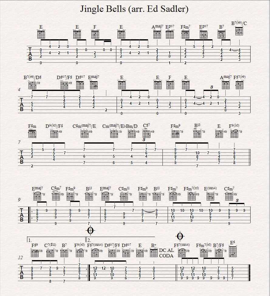 "jingle bells" ukulele chords & tabs easy! | coolukulele.com