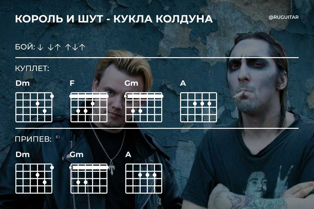 «кукла колдуна» на гитаре, кукла колдуна бой и табы на гитаре