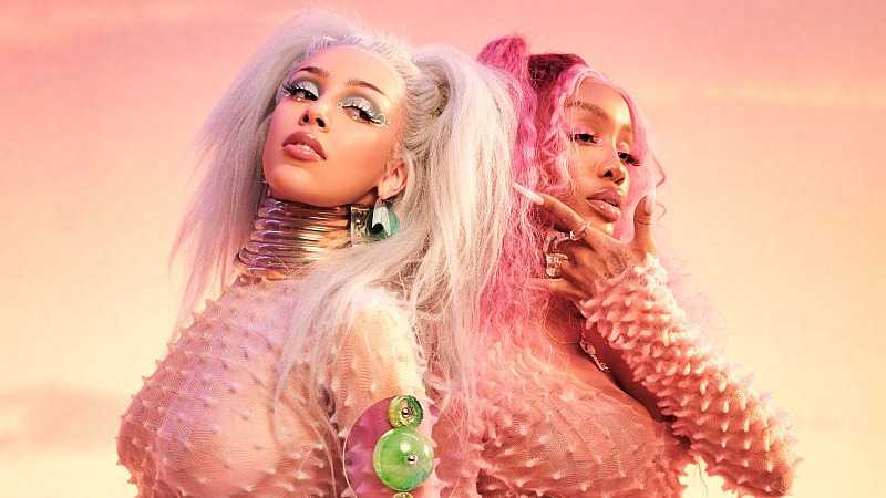 Doja cat goes nearly naked on mtv vma red carpet as singer shocks with daring look in new photos