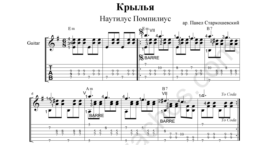 Сплин — «мое сердце остановилось» аккорды и разбор боя на гитаре